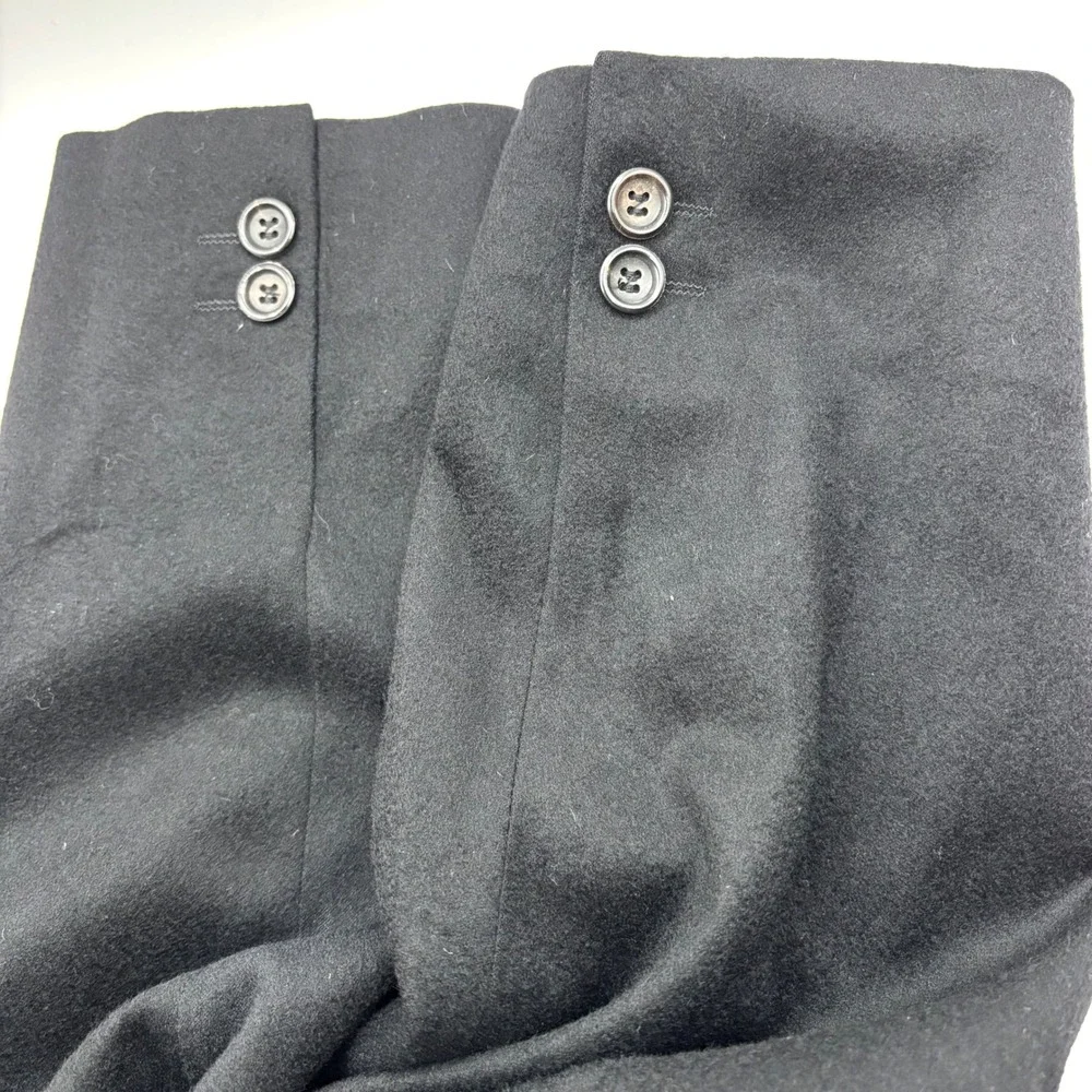 VTG 90s Konen Munchen 100% Pure New Wool Black 2 Button Sport Coat Soft Sz 39R